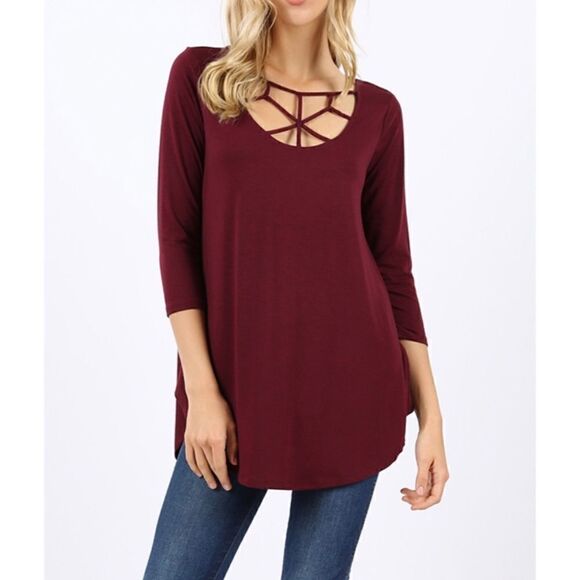 Web Criss Cross Tunic - Picture 1 of 3